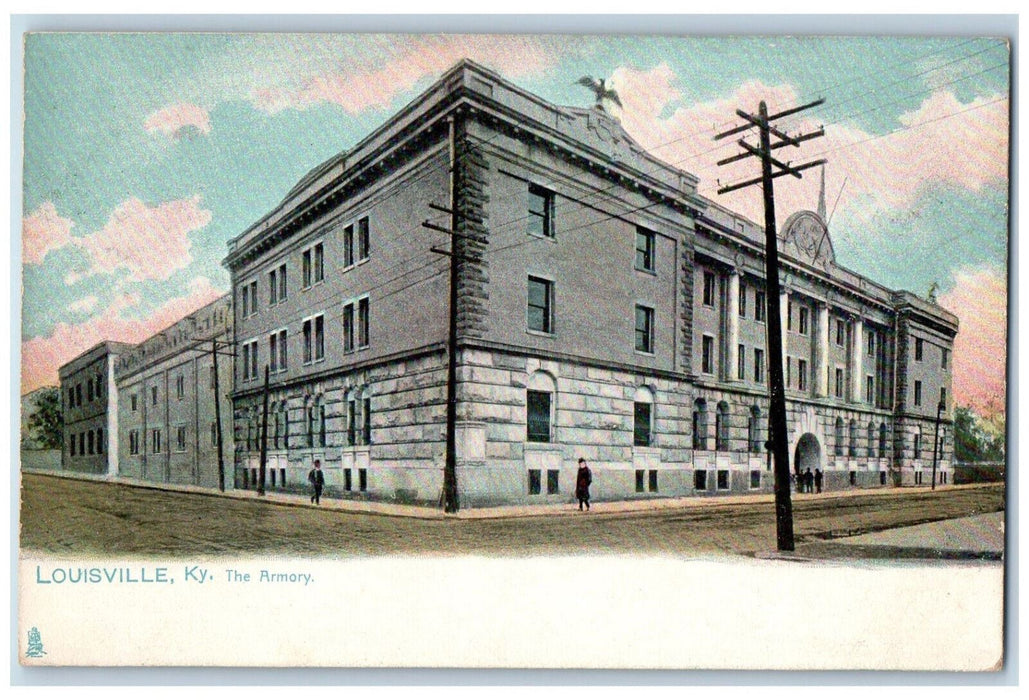 View Of The Armory Building Louisville Kentucky KY Tuck's Antique Postcard