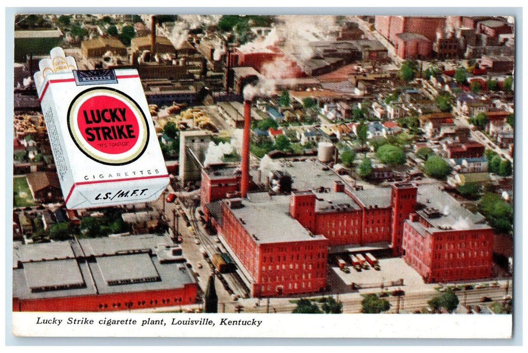 Lucky Strike Cigarette Plant Modern Plant Louisville Kentucky KY Postcard