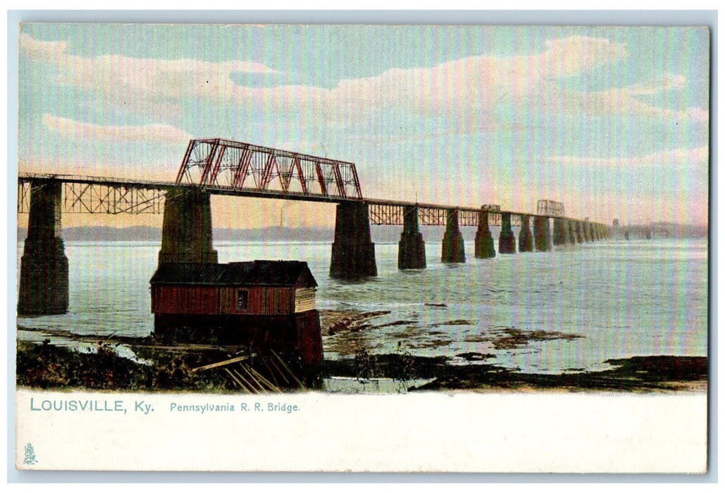 Pennsylvania R. R. Trail Bridge Louisville Kentucky KY Tuck's Antique Postcard