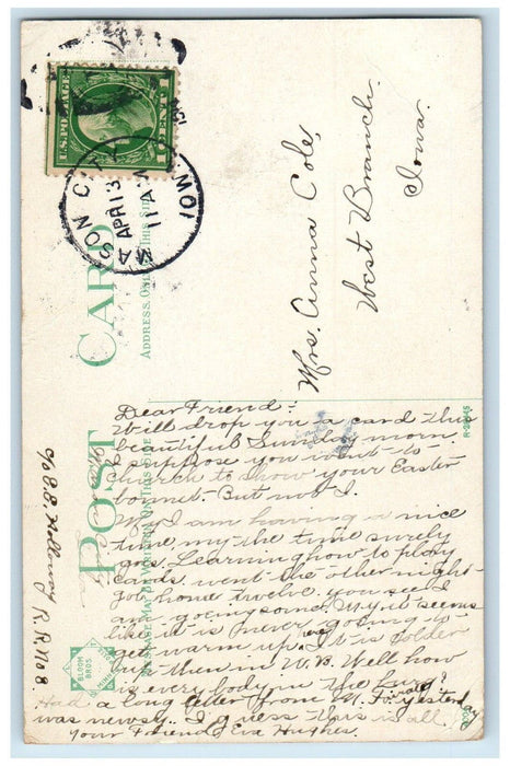 1914 Kuppingers Mill Lime Creek Mason City Iowa IA Antique Posted Postcard