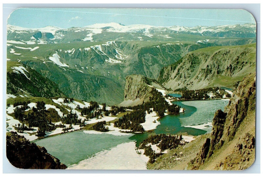 c1960's Beartooth Mountains Red Lodge-Cooke City Silver Gate MT Postcard