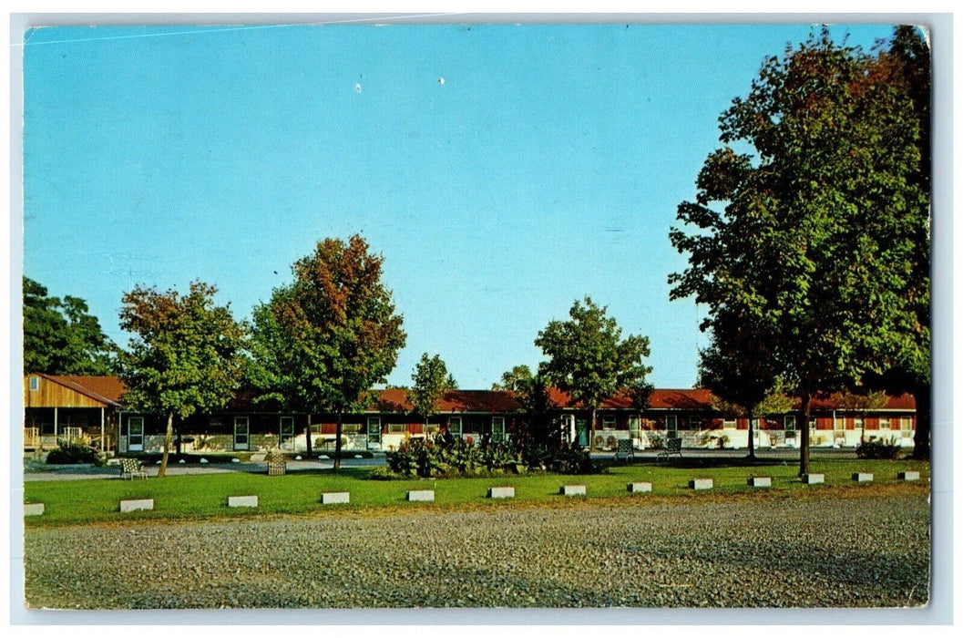 1964 Galach Motel All Modern Rooms at Highland New York NY Posted Postcard