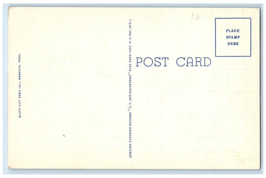 c1940 Administration Bldg Southwestern University Memphis Tennessee TN Postcard