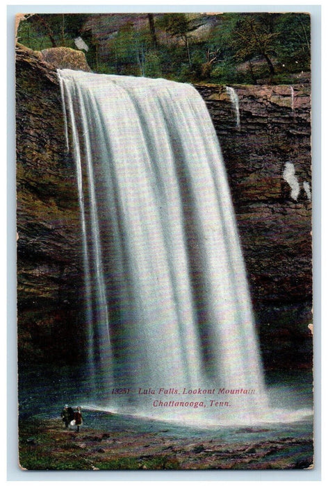 c1911 Lake Falls Lookout Mountain Waterfalls Chattanooga Tennessee TN Postcard