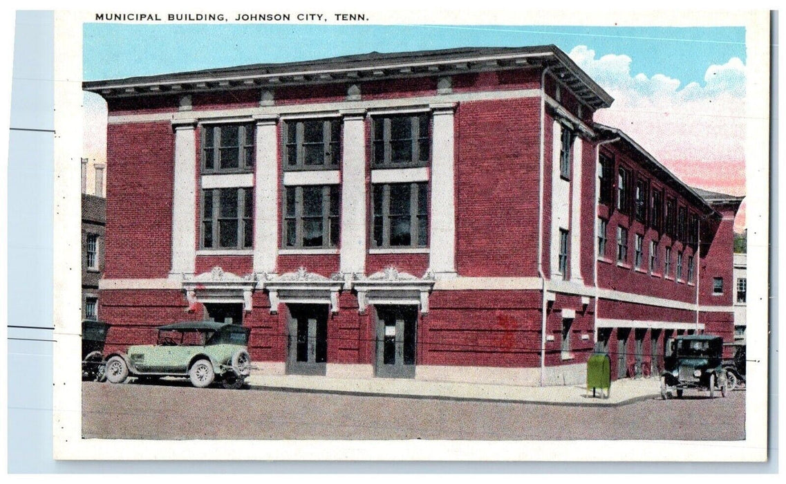 c1930's Municipal Building Johnson City Tennessee TN Vintage Postcard