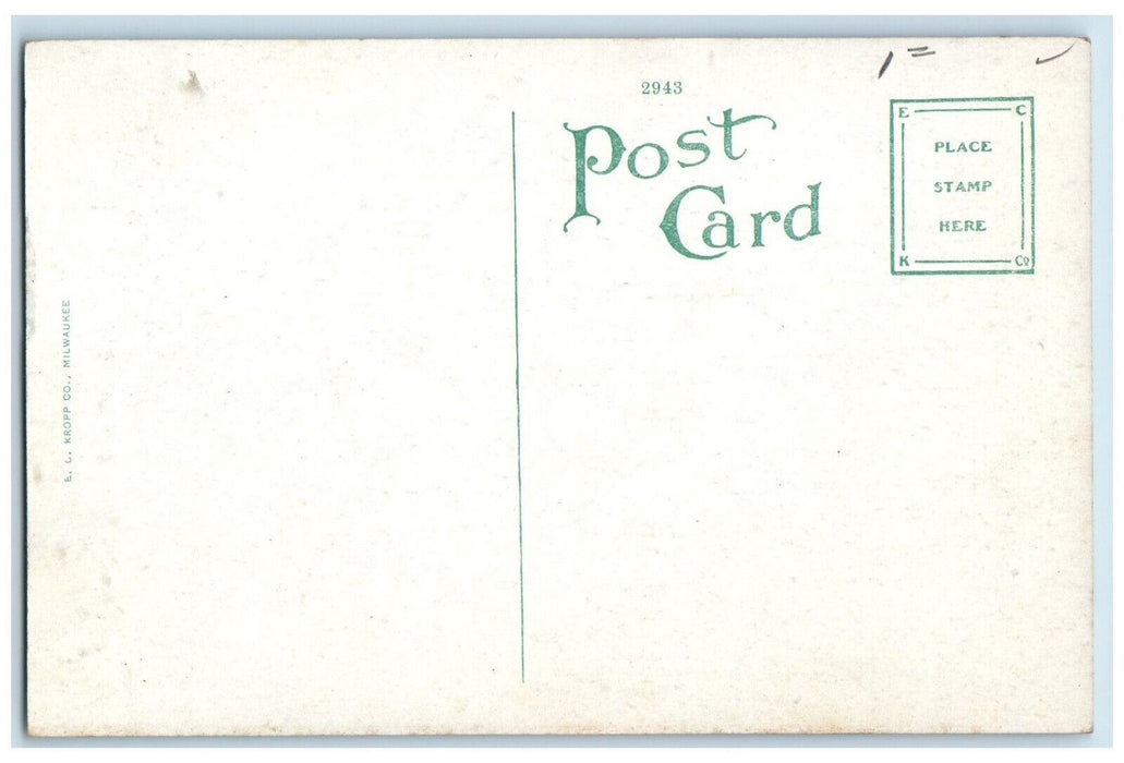 Hotel Jefferson Building Exterior Scene Iowa City Iowa IA Antique Postcard