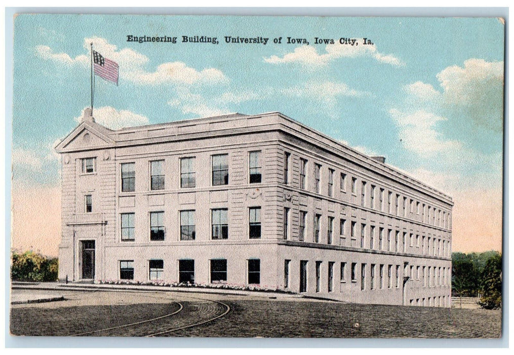 Engineering  Building University Of Iowa Exterior Scene Iowa City IA Postcard