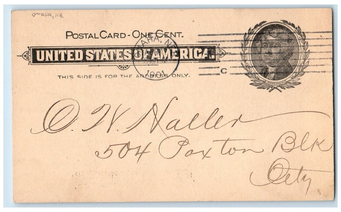 1901 Received The Octopus Striking Novel By Mr. Frank Norris NE PMC Postal Card