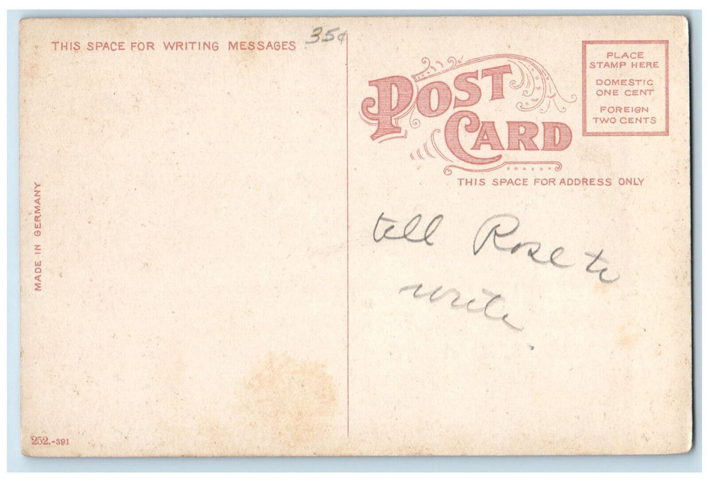 San Souci Bridge River Train Railroad Scene Waterloo Iowa IA Antique Postcard