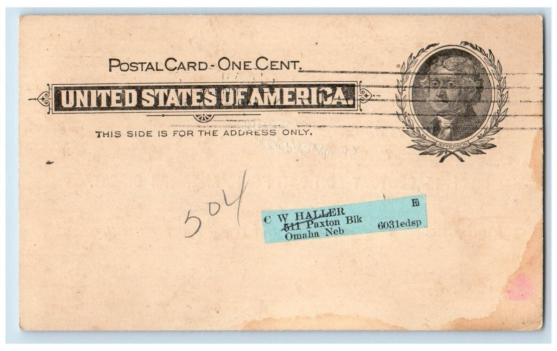 1900 Vol. 15 Century Edition of the American Digest St. Paul MN PMC Postal Card