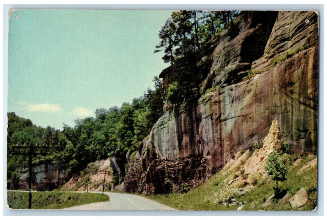 c1960 Scenic View Big Rock Highway Road Tennessee TN Antique Vintage Postcard