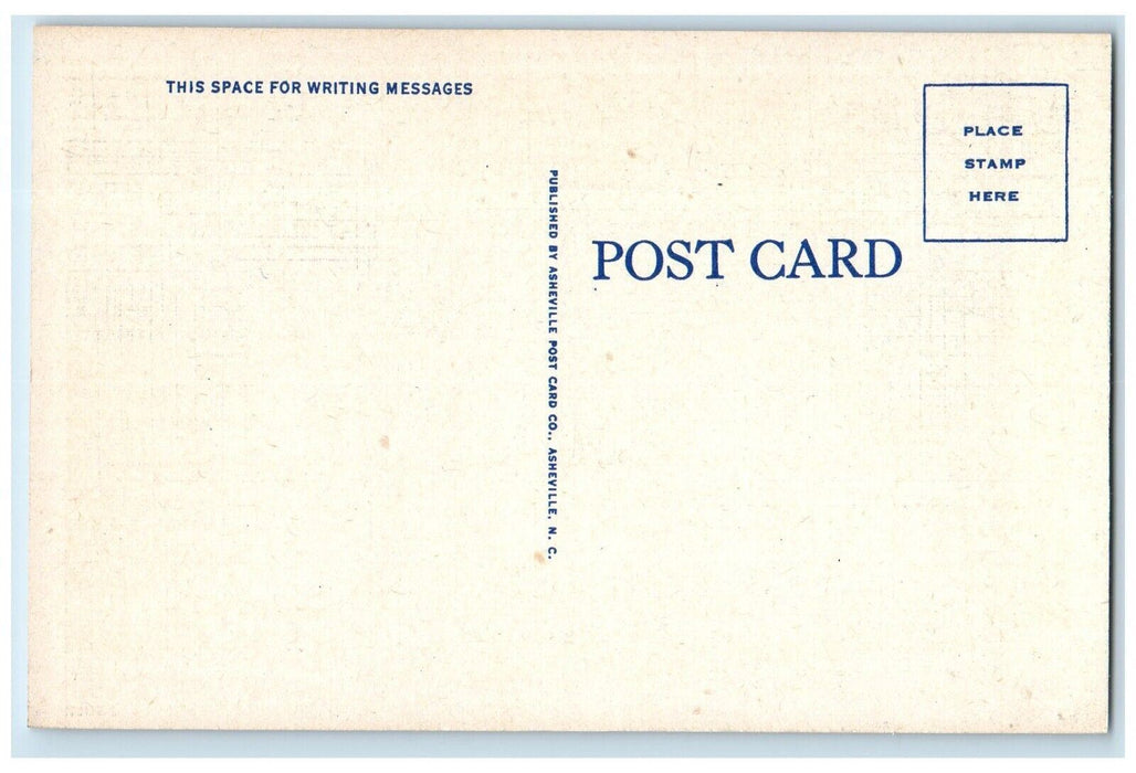 c1940 Night Time Scene First Baptist Church Erwin Tennessee TN Vintage Postcard