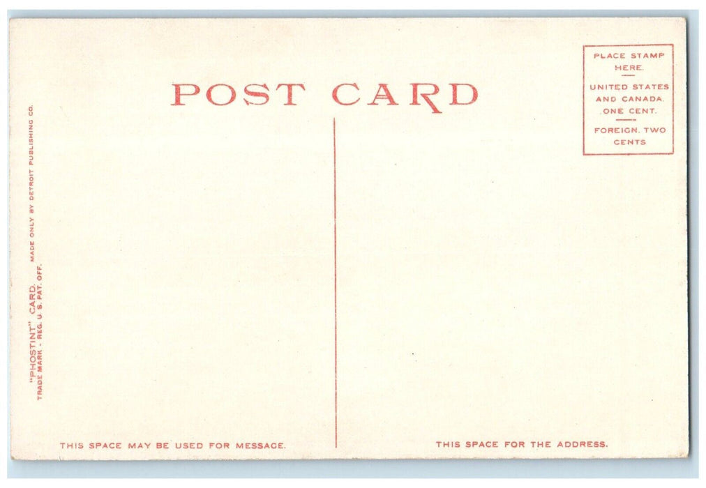 1910 Birds Eye View Moccasin Bend Lookout Mountain Tennessee TN Vintage Postcard