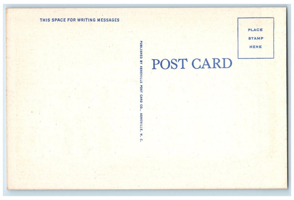 c1940 United State Post Office Night Johnson City Tennessee TN Vintage Postcard