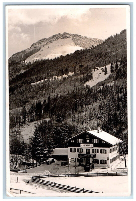 1957 Berggafthaus St. Georg Hotel Resort Mountains Germany RPPC Photo Postcard