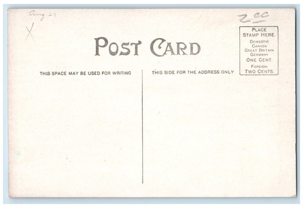 c1910 Stout's Manual Training School Exterior Road Menomonie Wisconsin Postcard