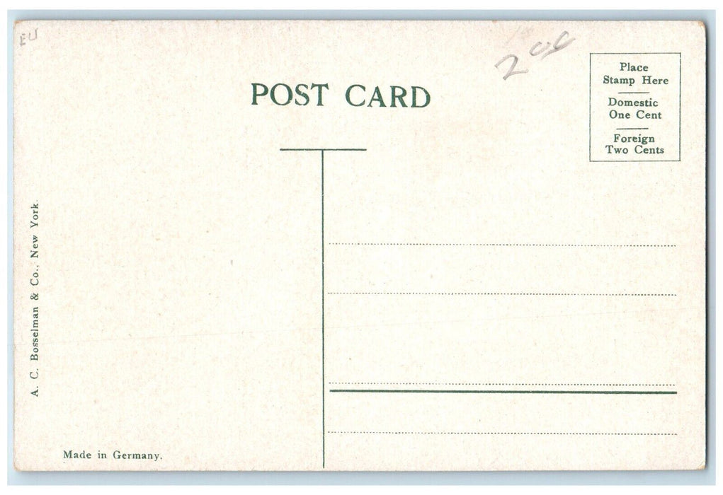 c1910 East Side High School Exterior Building Road Green Bay Wisconsin Postcard
