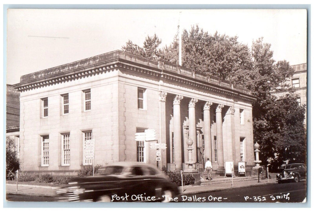 c1930's Post Office View The Dalles Oregon OR RPPC Photo Unposted Postcard