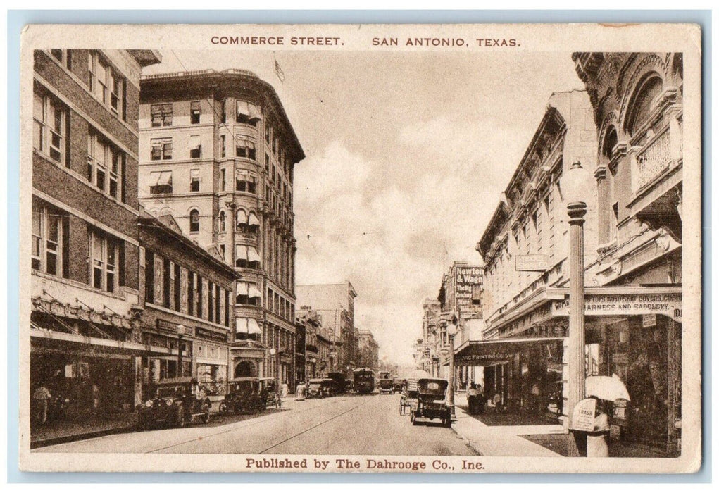 1922 Printing Co. Commerce Street San Antonio Texas TX Antique Posted Postcard