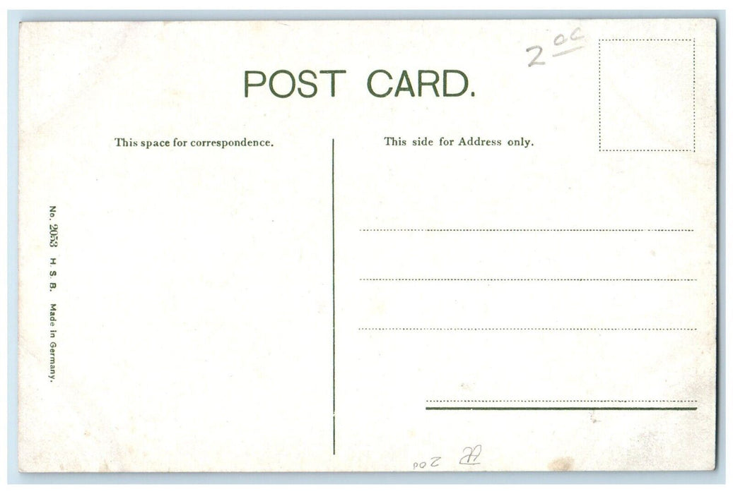 c1910 First Presbyterian Church El Paso Texas TX Antique Unposted Postcard
