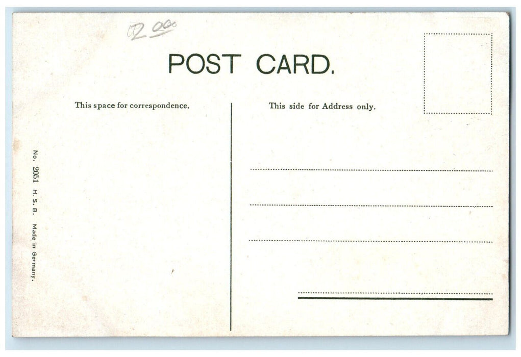 c1910 First Christian Church El Paso Texas TX Unposted Antique Postcard