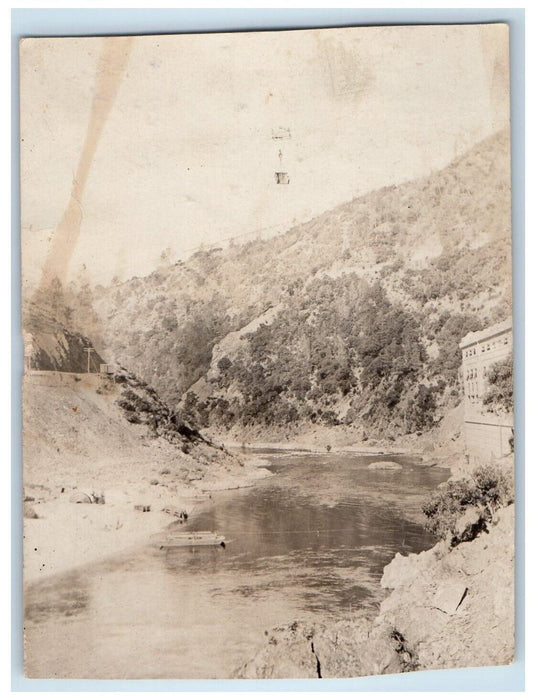 c1915 Power House Boat Butte County Las Plumas California CA RPPC Photo Postcard