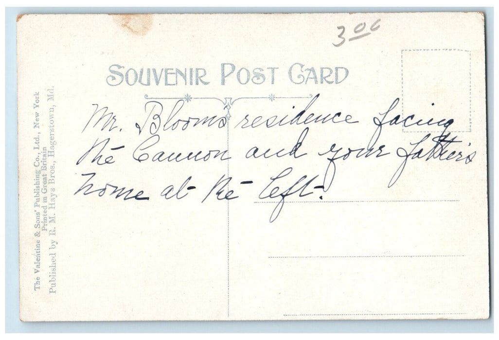 c1910 Spanish Cannon Captured Santiago Hagerstown Maryland MD Souvenir Postcard
