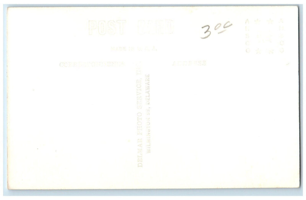 c1930's Emanuel Church View New Castle Delaware DE RPPC Photo Postcard