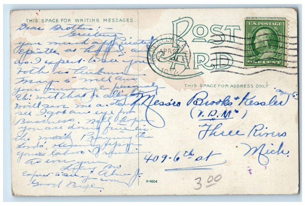 1912 Prospect Street Road Trees Hagerstown Maryland MD Antique Vintage Postcard