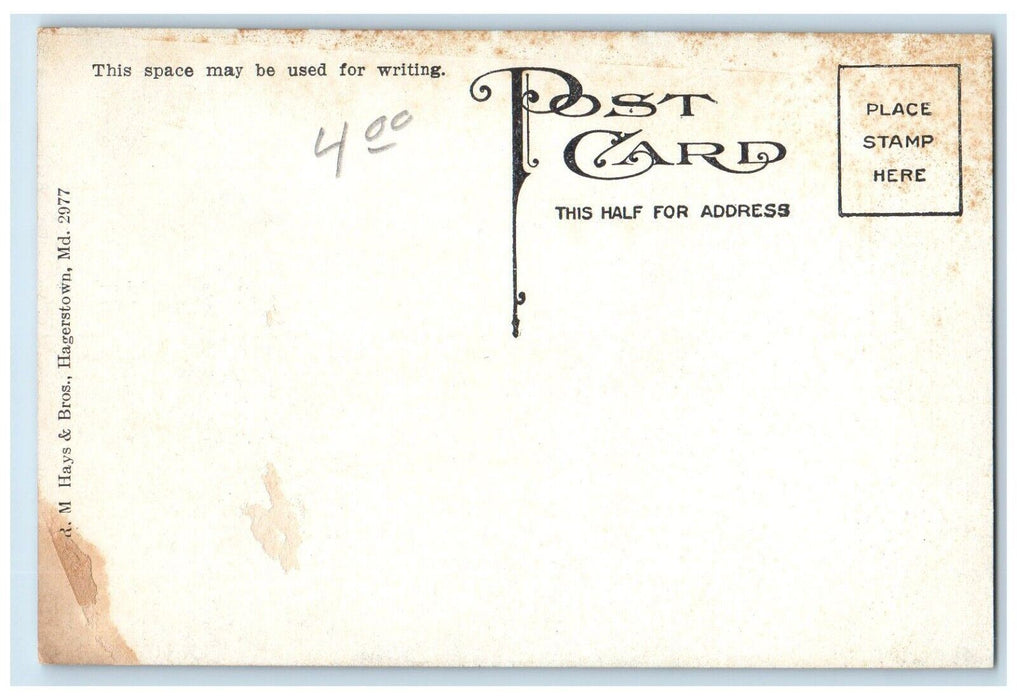 c1905 Old National Bridge Antietam Creek Funkstown Maryland MD Vintage Postcard
