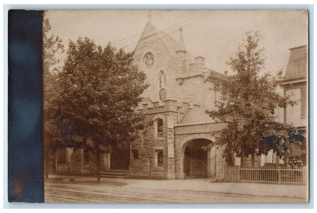 c1905 Moorestown Church View Novia Scotia Canada RPPC Photo Unposted Postcard