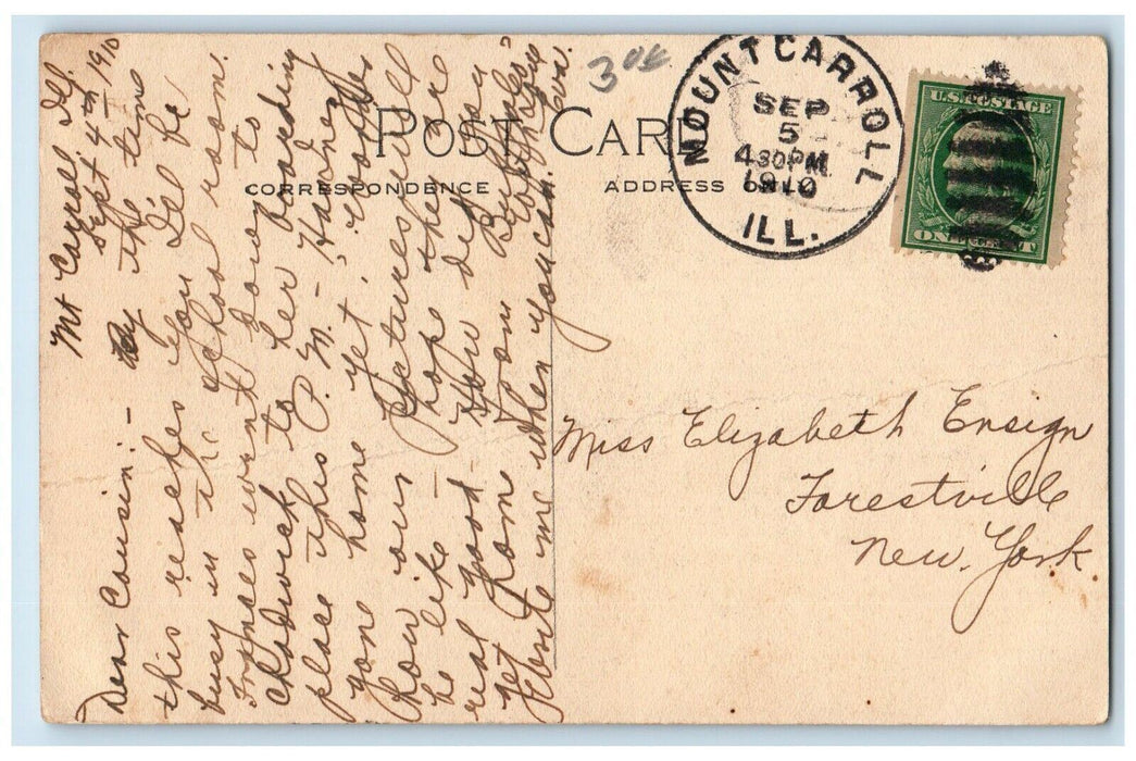 1910 Frances Shimer School University Chicago Mt Carroll Illinois IL Postcard