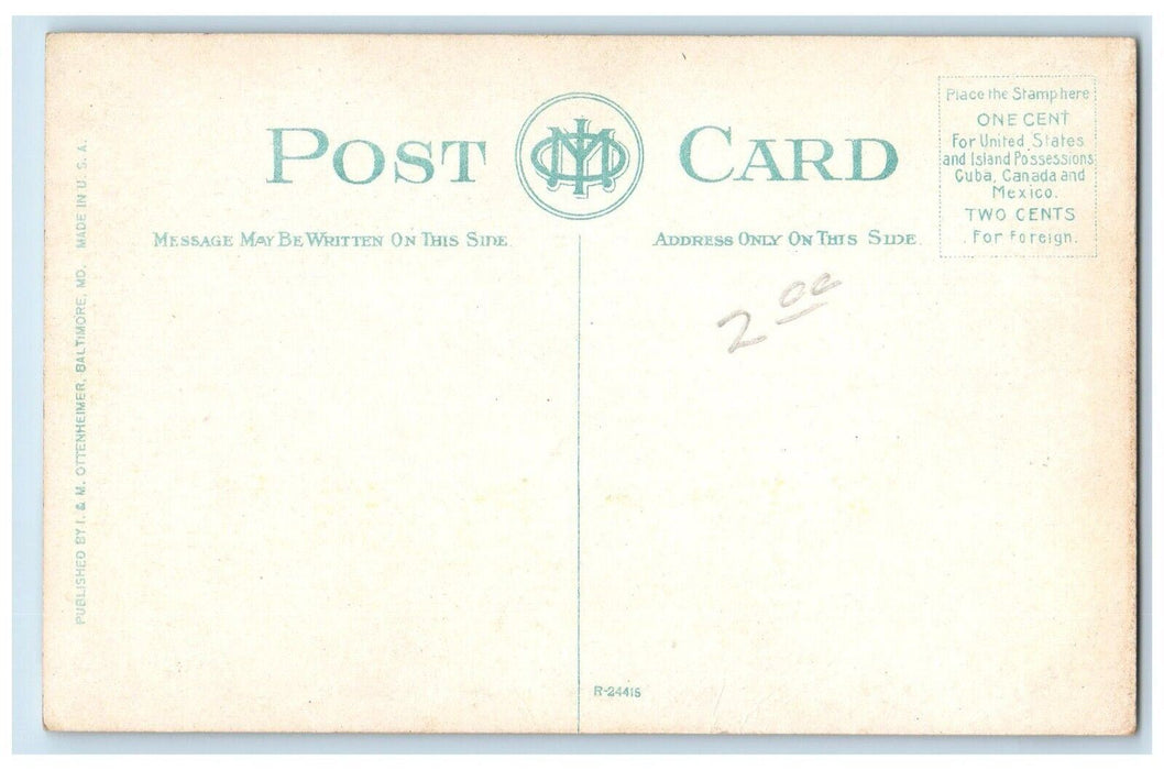 1910 US Naval Academy Armory Bancroft Hall Gymnasium Annapolis Maryland Postcard