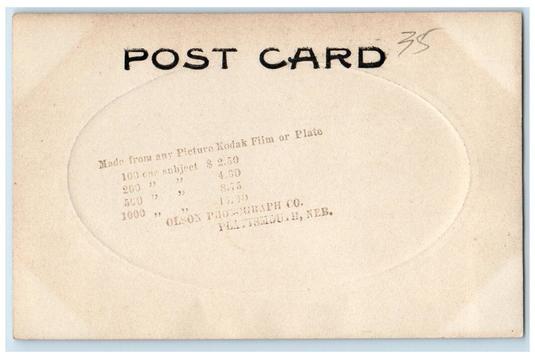 c1910's Methodist Church Bell Tower Rockwell City Iowa IA RPPC Photo Postcard