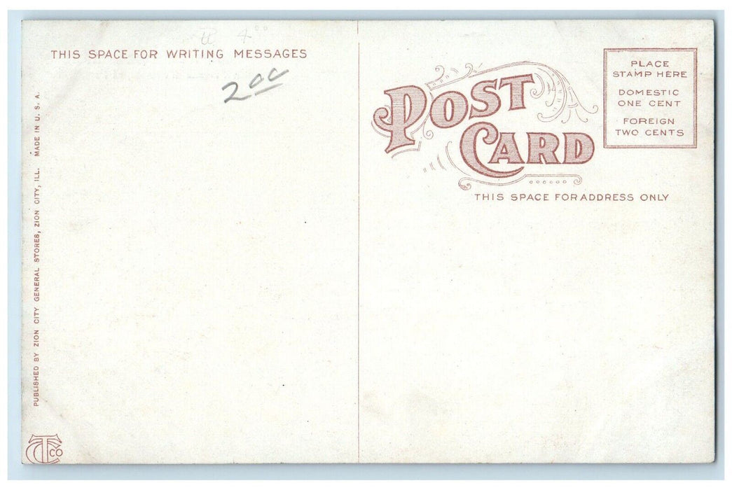 c1910 Residence Section Mt. Franklin in Distance El Paso Texas TX Postcard