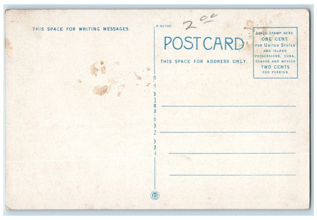 c1930's Kankakee County Club Kankakee Illinois IL Unposted Vintage Postcard