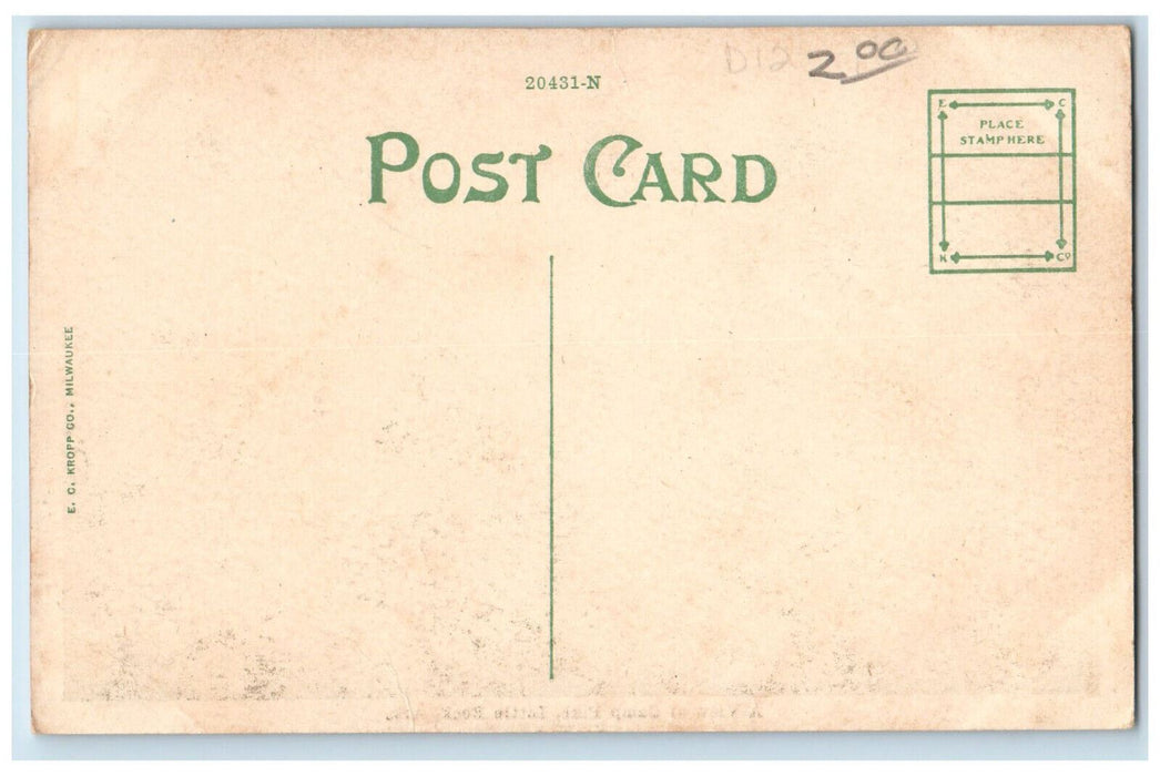 c1920's Aerial View of Camp Pike Little Rock Arkansas AR Antique Postcard