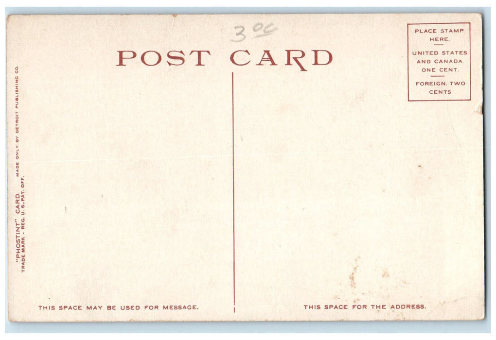 c1910 New Union Station Little Rock Arkansas AR Antique Phostint Postcard