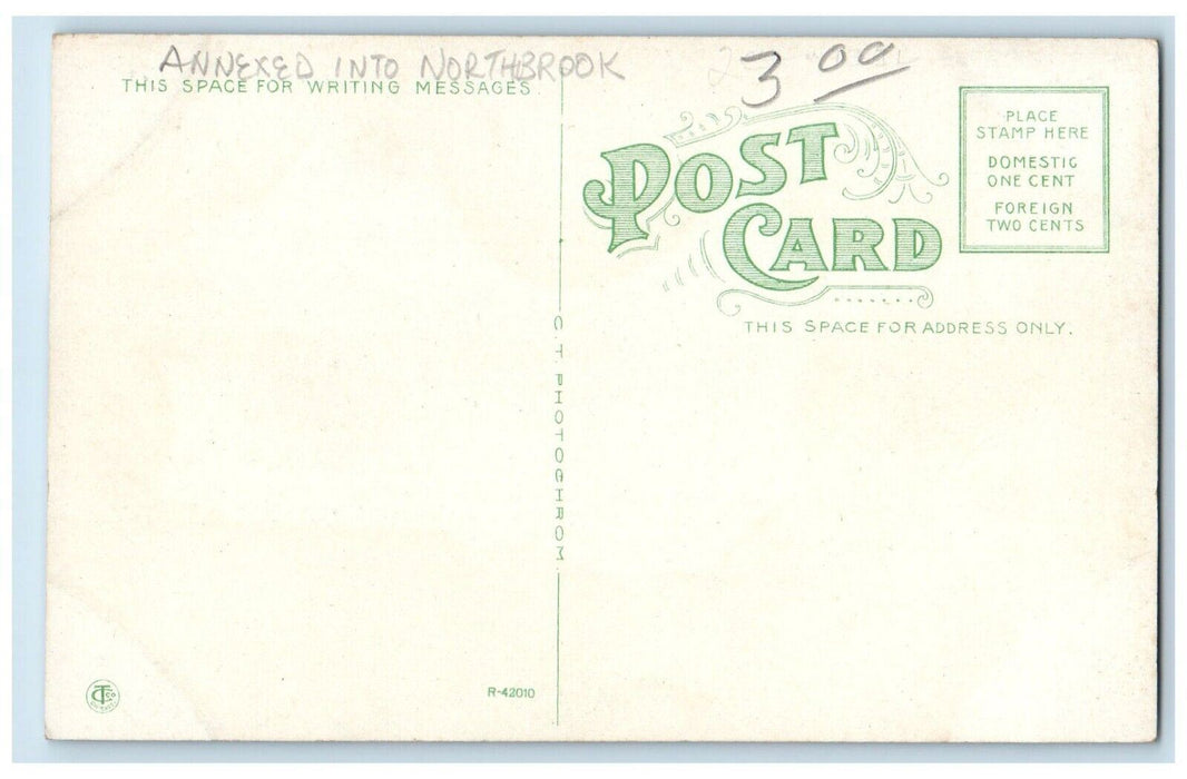 c1910 Annexed Into North Brook Exterior Building Field Techny Illinois Postcard