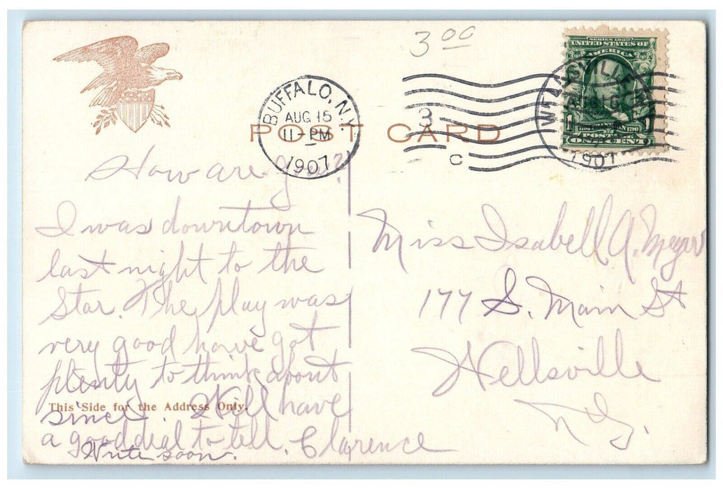 1907 General Office B & ORR Baltimore Maryland MD Buffalo New York NY Postcard