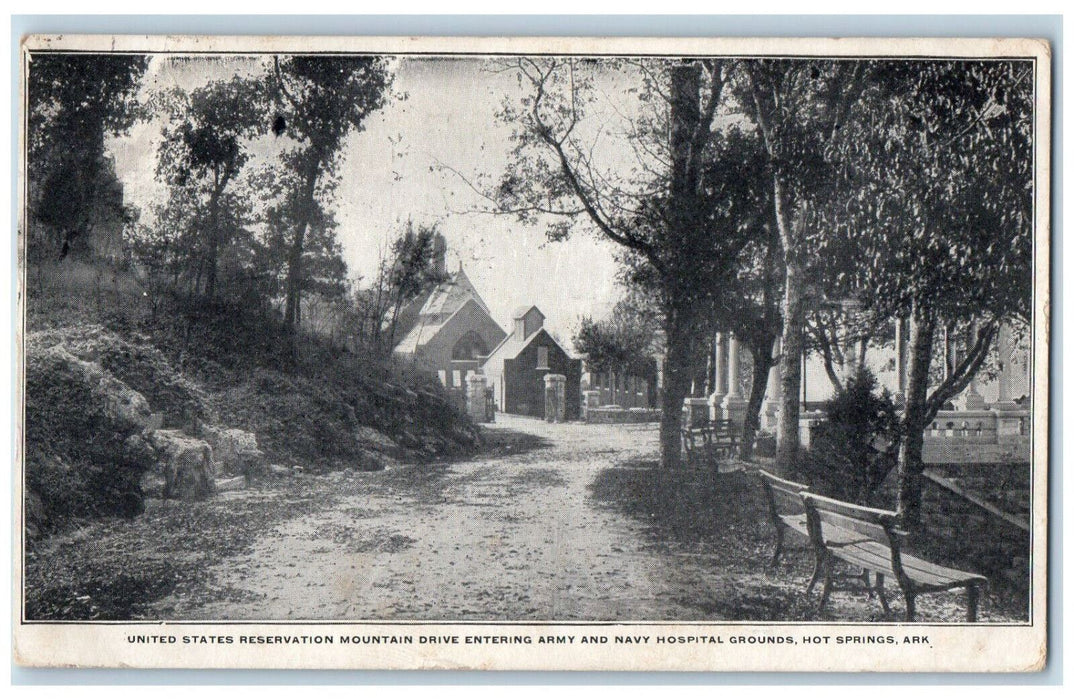 1906 United States Reservation Mountain Drive Hot Springs Arkansas AR Postcard