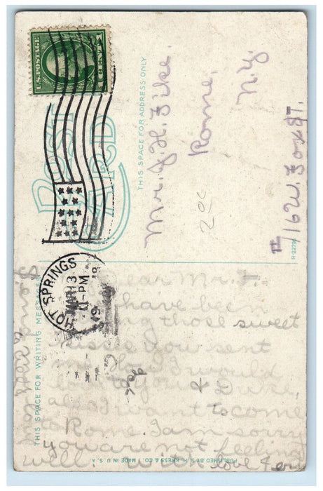 1919 Government Reservation Arlington Hotel Hot Springs Arkansas AR Postcard