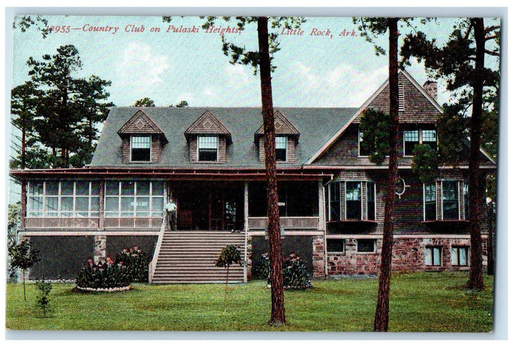 c1910 Country Club on Pulaski Heights Little Rock Arkansas AR Antique Postcard
