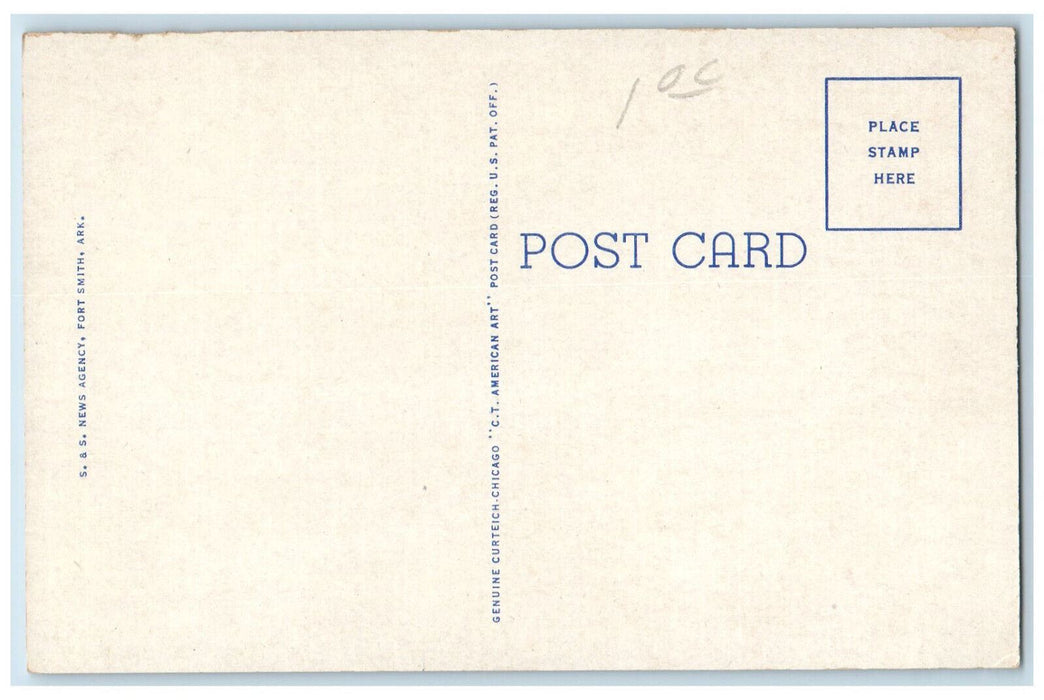 c1930's First Christian Chruch Fayetteville Arkansas AR Antique Vintage Postcard