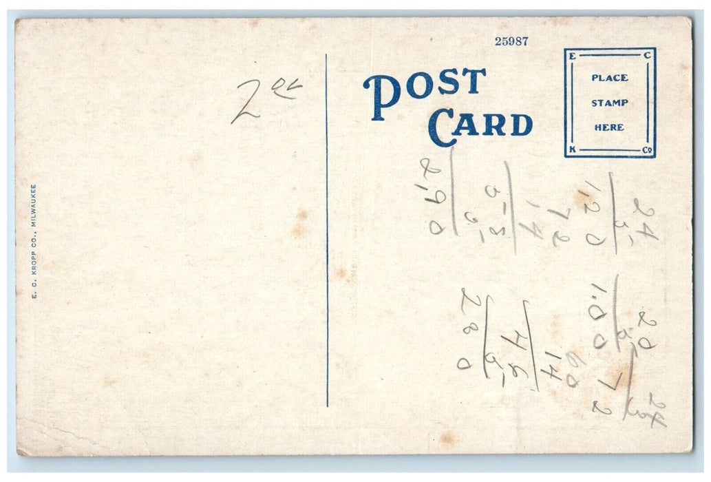 c1930's A Million Dollar Bridge Free Bridge Fort Smith Arkansas AR Postcard