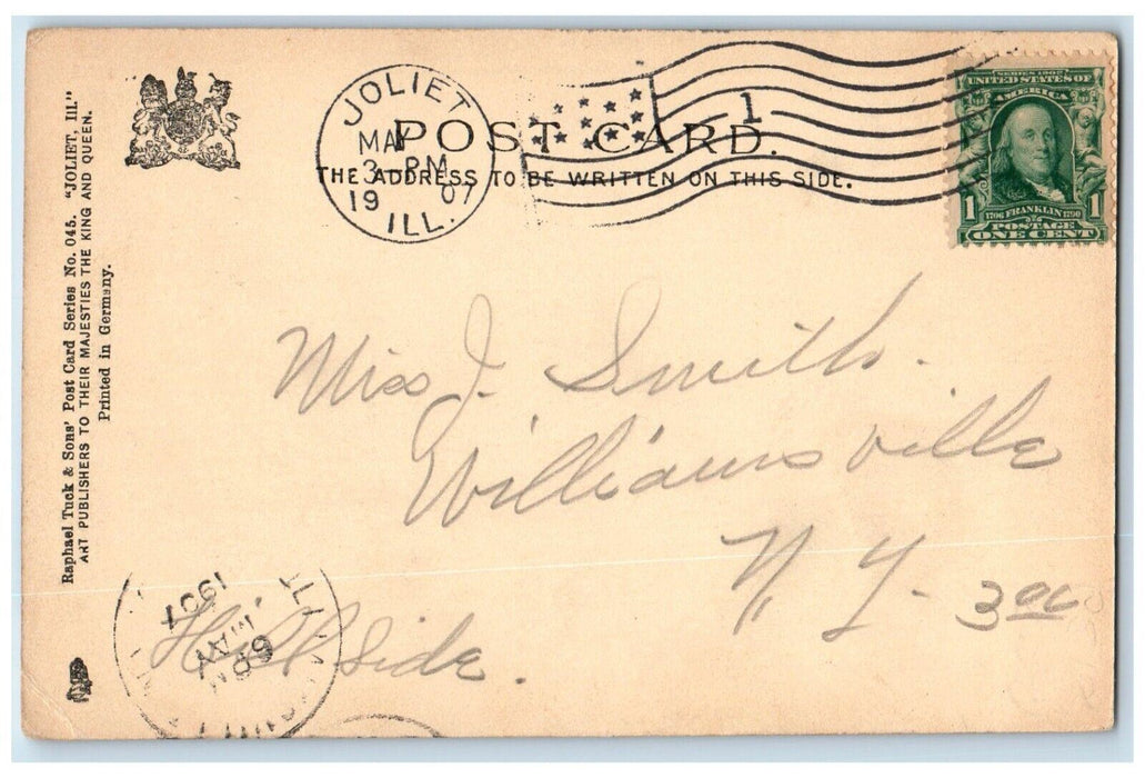 1907 St. Mary's Academy Building Joliet Illinois IL Tuck's Antique Postcard