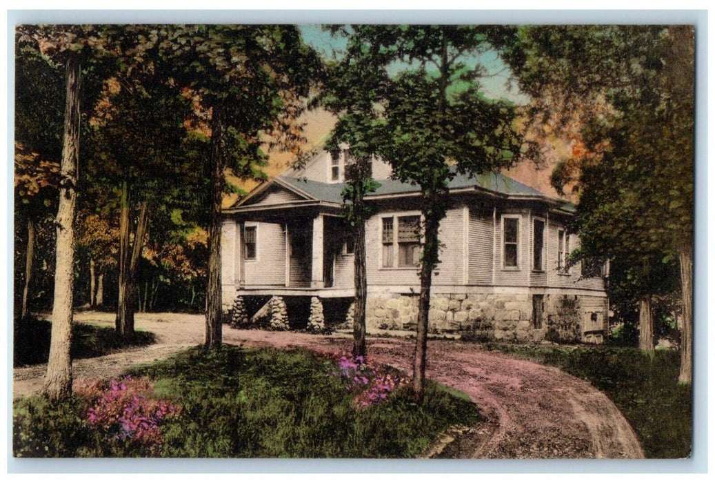 1935 Boyhood Home Col Lindbergh Little Falls Minnesota Vintage Antique Postcard