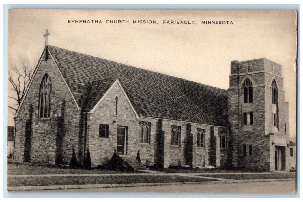 c1940 Ephphatiha Church Mission Exterior Faribault Minnesota MN Artvue Postcard