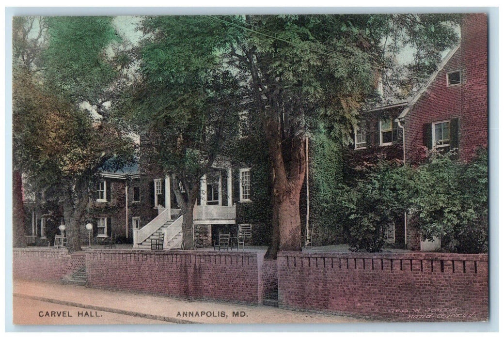 c1910 Roadside View Carvel Hall Annapolis Maryland MD Antique Vintage Postcard