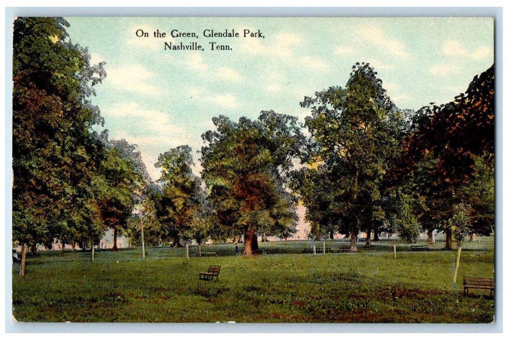 c1910 On The Green Glendale Park Nashville Tennessee TN Antique Postcard
